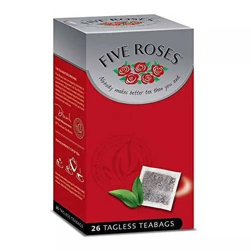Five Roses Tagless Teabags Pack of 6, Total 156 Teabags