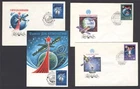 Space AF46 Russia 1978 Intercosmos Cosmonautics Day -- 3 FDC + MC