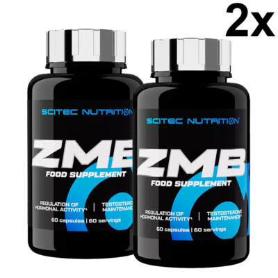 2x Scitec Nutrition ZMB 60 Kapseln (2 Dosen) Zink Magnesium Vitamin B6