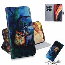 Owl Flip Phone Case For iPhone Samsung Huawei Xiaomi Moto LG Sony Nokia Asus