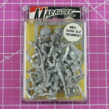 Warhammer Marauder MB3 Dark Elf Regiment, Metal - Rare & OOP, Citadel Dark Elves