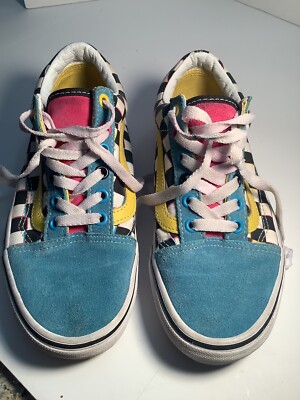 VANS Old Skool Crazy Color Multi Low Top Skate Sneakers US  display picture 1