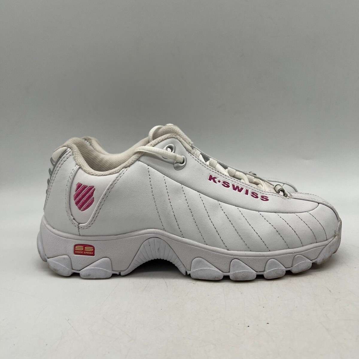 K. H　108 110 120 3点　スック K-Swiss ST329 CFM 93426-156-M Women's White Lace Up Tennis Shoes