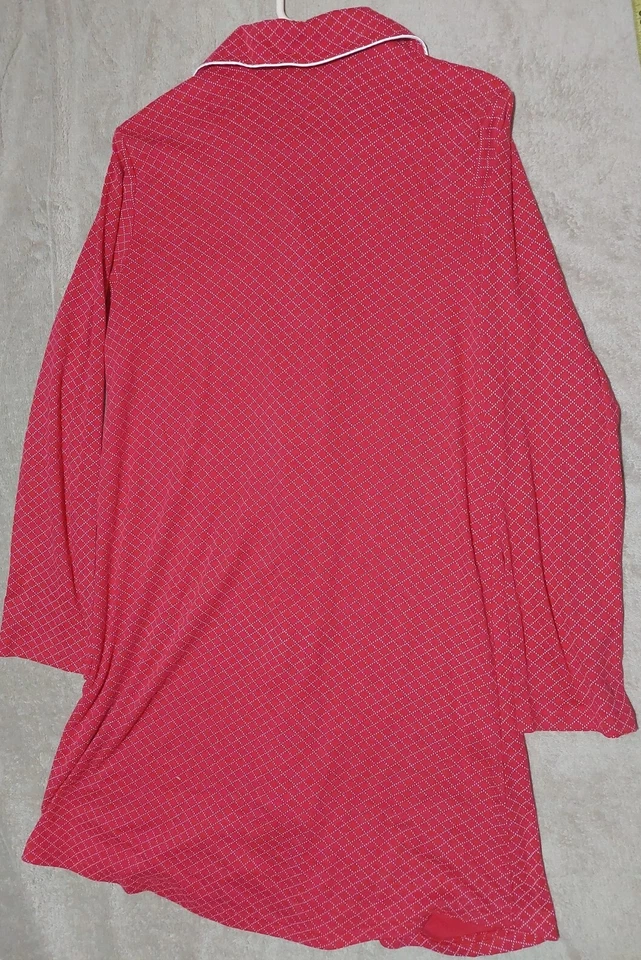 Camisón Croft & Barrow Intimates para mujer manga larga completo con botones talla M” Foto 3 de 3