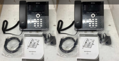 LOT OF 2 Htek UC924E VOIP 3.5'' Color 480 x 320 pixel TFT-LCD Color IP Phone