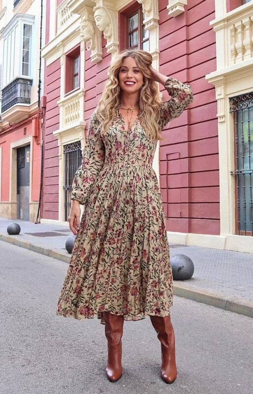 long sleeve midi dress zara ZW COLLECTION LINEN BLEND BELTED MIDI DRESS - Blue