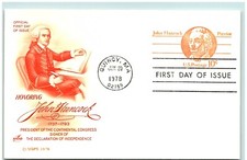 S02-2786, *UX75, JOHN HANCOCK, POSTAL CARD, ARTCRAFT, *FDC