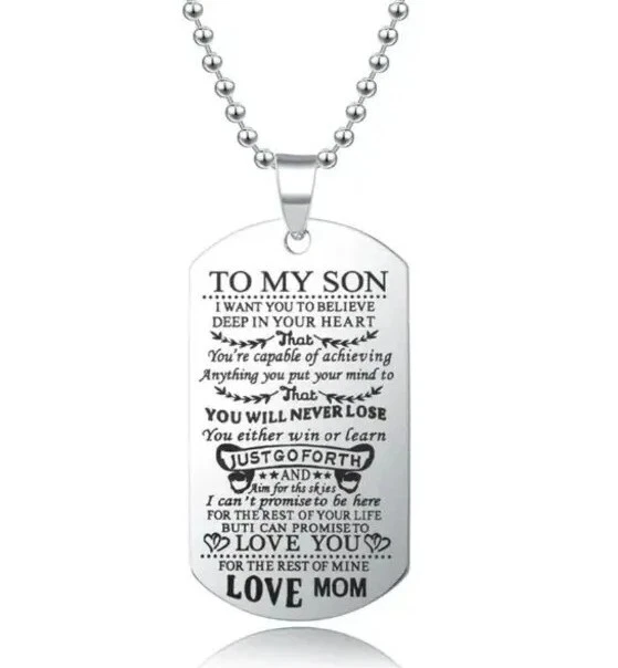 Son to mother best sale necklace