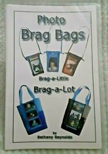 PHOTO BRAG BAGS Purses Tote Bag Sewing Craft Project Pattern NEW