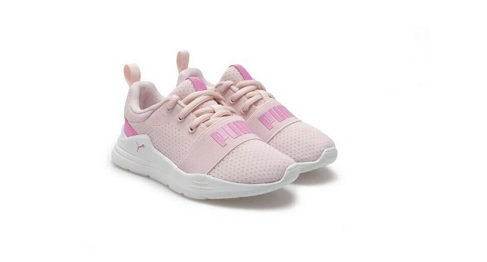 Scarpe bambina ginnastica Puma Wired rosa tessuto sportiva lacci