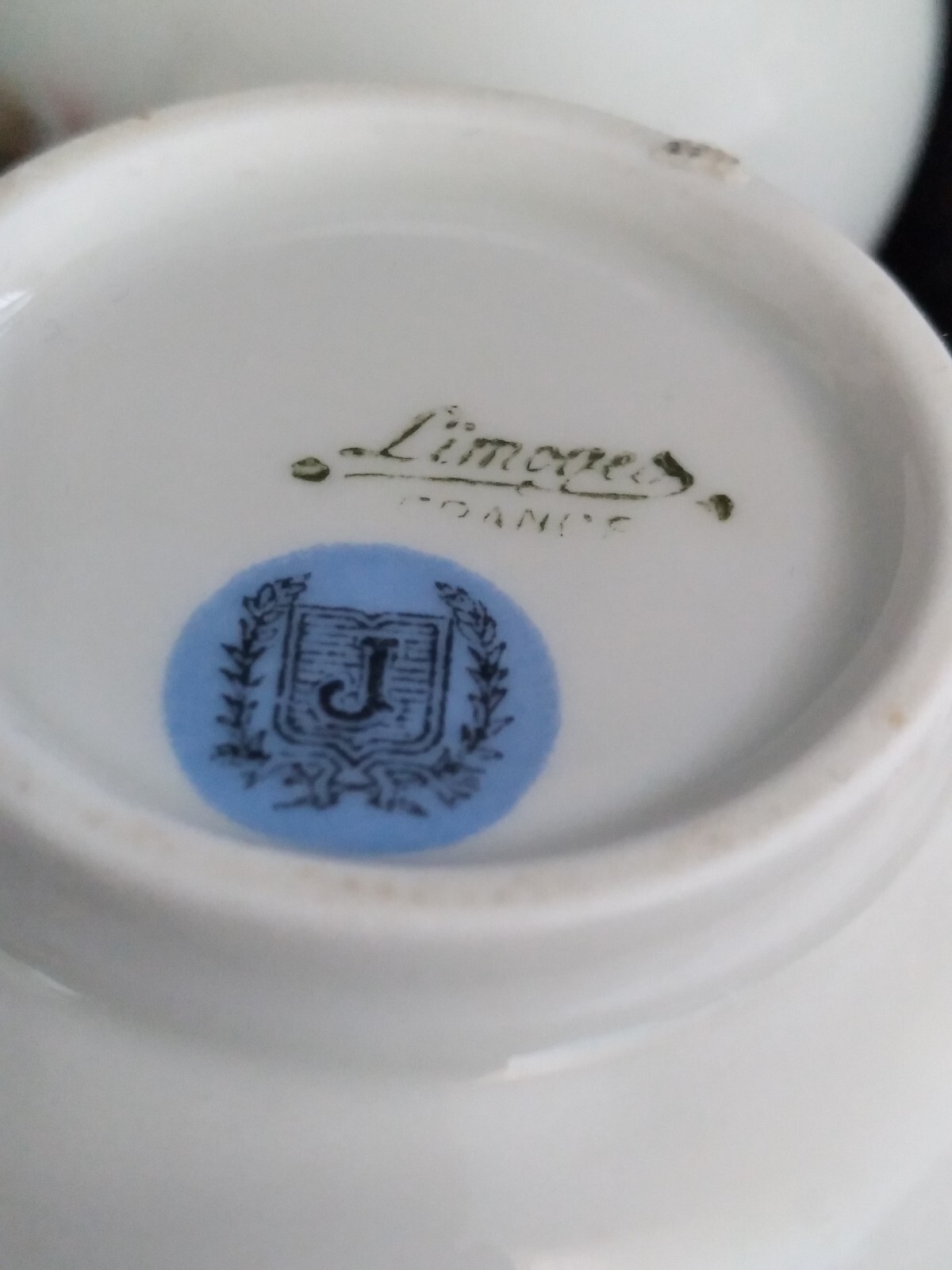 Set of 4 Limoges France Shabby Cherub Putti Cupid Decor Pots De Creme