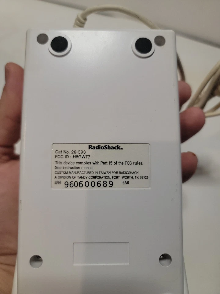 RARO VINTAGE RadioShack Mouse Super Desktop TRACKBALL Nº. 26-393 - Imagem 3 de 4