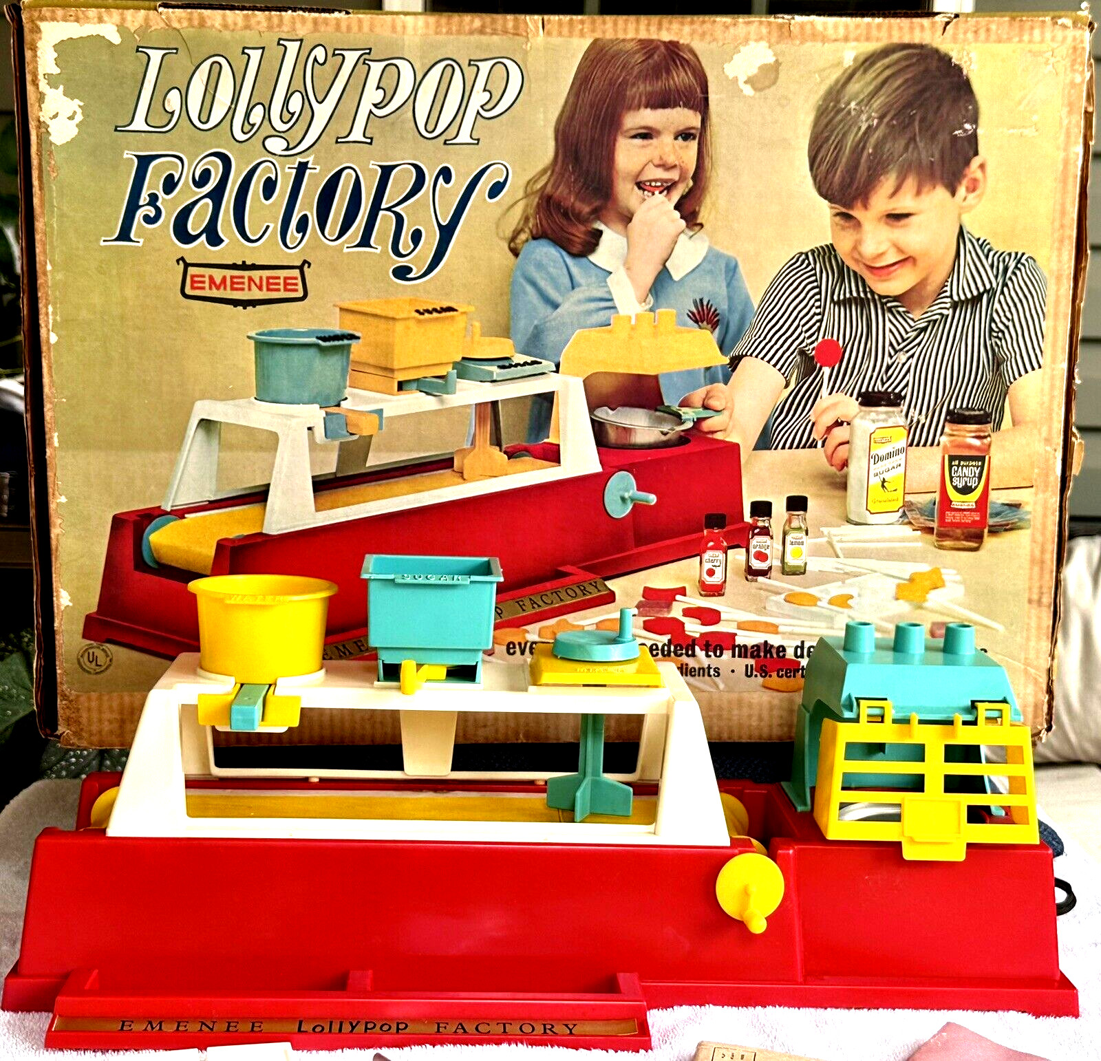 Lollypop Factory by Emenee 1965 Original Box Near Complete —READ— SEE PICTURES—