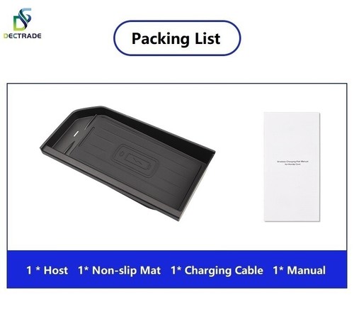 Car Wireless Charger Phone Charging Pad For Land Rover Range Rover Evoque 2015- - Imagen 16 de 17