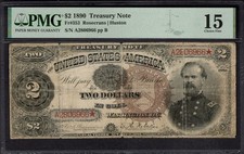 1890 $2 Treasury McPherson Note PMG 15 Fr.353 Item #2445585-003