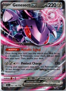 Genesect ex 067/086 Black Bolt Double Rare Holo
