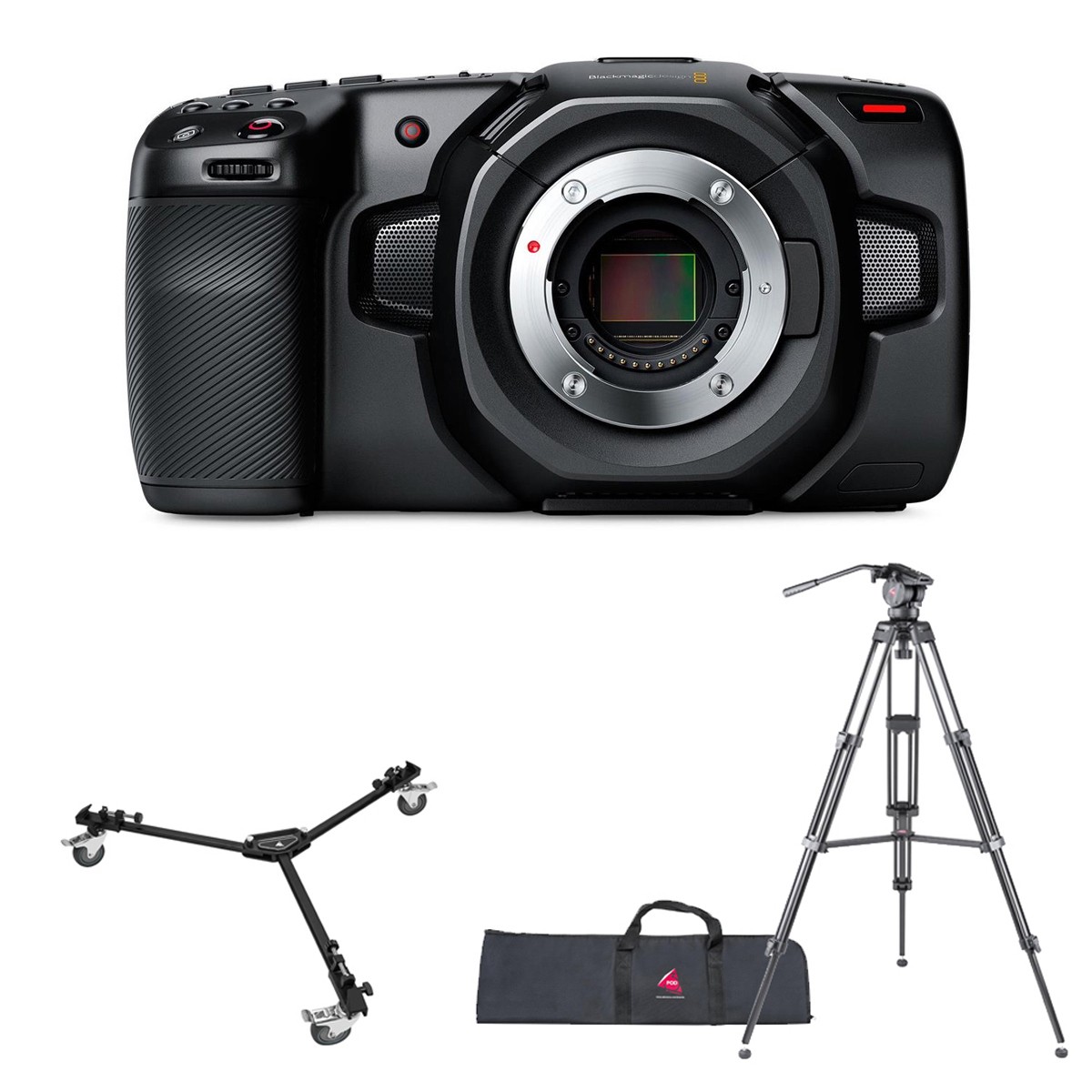 Blackmagic pocket cinema camera 4K セット Blackmagic Design Pocket Cinema Camera 4K with Tripod Kit