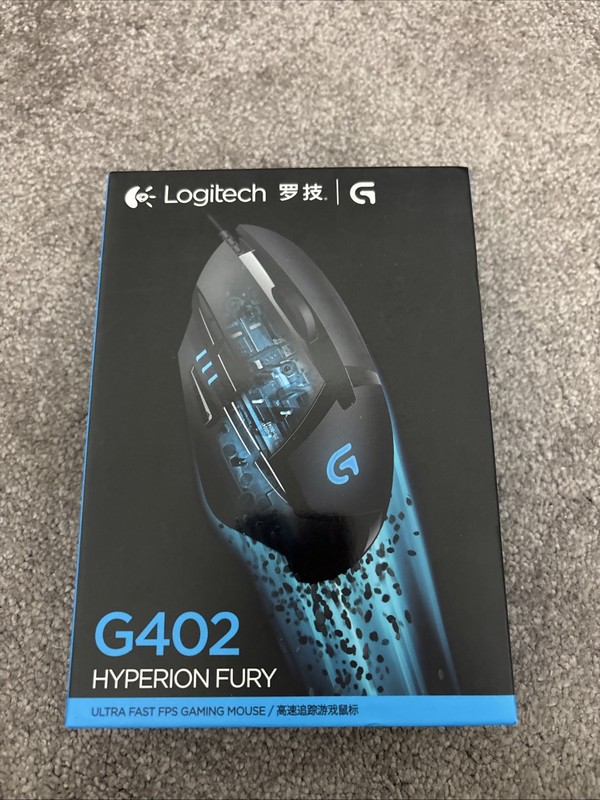 Logitech G402 Hyperion Fury Optical Wired Gaming Mouse Black