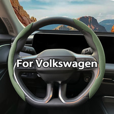 Steering Wheel Cover Fits Vw Tiguan Polo Passat Jetta Golf Beetle Atlas 37-38cm Steering Wheel Cover Fits Vw Tiguan Polo Passat Jetta Golf Beetle Atlas 37-38cm