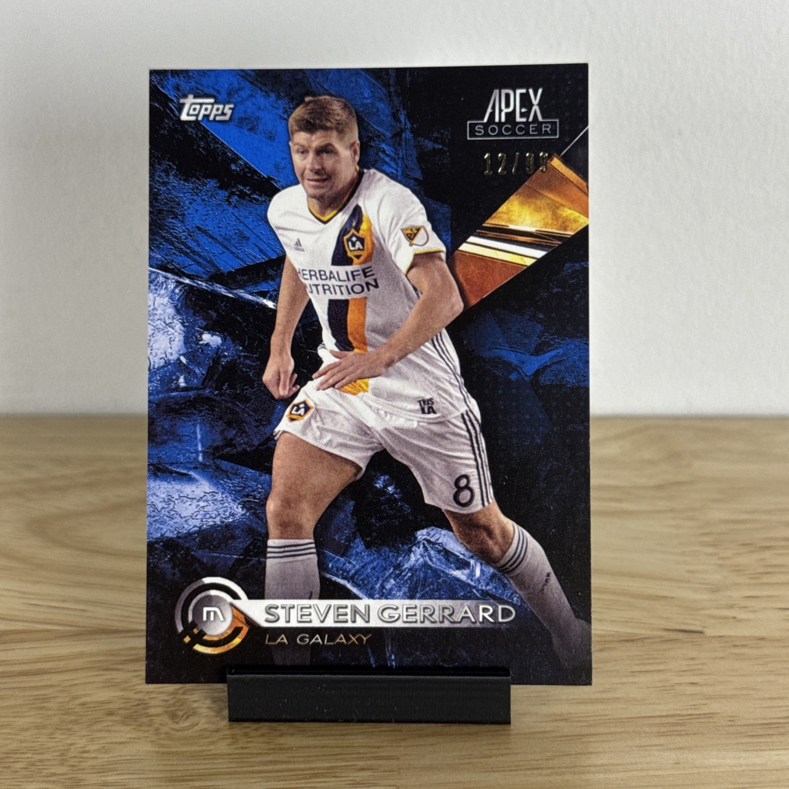 2016 Topps Apex Steven Gerrard Blue # 50/99 MLS La Galaxy #46