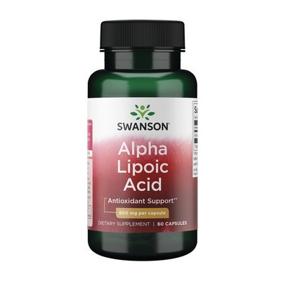 Swanson Alpha Lipoic Acid 600mg Antioxidant & Blood Pressure Support 60 Caps