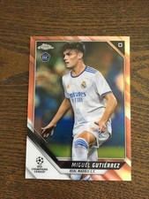 2021-22 Topps Chrome Miguel Gutierrez Real Madrid Spain Napoli Rose 102/125 RC