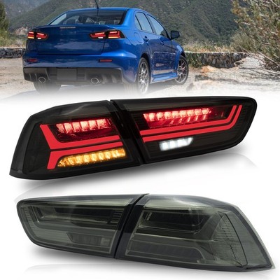 VLAND LED Dynamisc Rückleuchte für Mitsubishi Lancer EVO X 2008-2018 Geräuchert