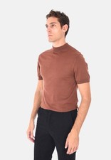 Maglione Uomo Invernale Maniche Corte Lupetto Mezzo Collo Caldo Made in Italy