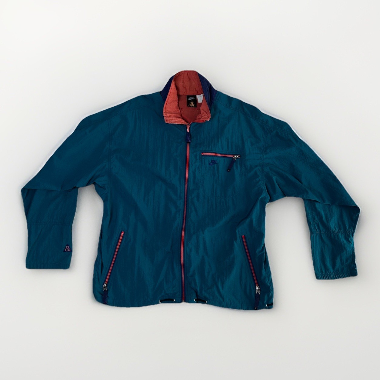 SACAI X NIKE Giacca a vento pullover NIKE ACG Shell uomo vintage anni 90 ORG viola taglia L rara