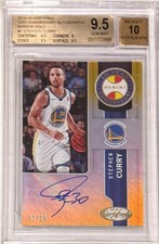 2018-19 Stephen Curry Certified Mirror Gold Card- BGS 9.5 Gem Mint... #3/10