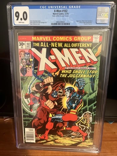 The X-Men #102 (Marvel Comics December 1976) CGC grade 9.0