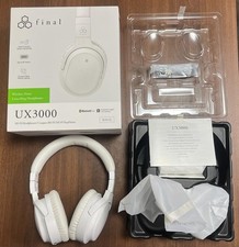Final UX3000 Wireless Noise Cancelling Headphones Bluetooth White