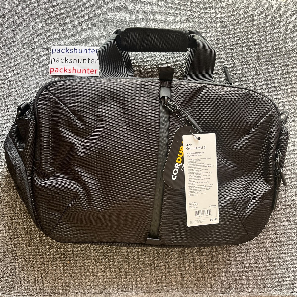 Aer Gym Duffel 3 中古 史上最強レベルのジムバッグ Aer Gym Duffel 3 (24L) - Black Travel Backpack Laptop Bag Carry On