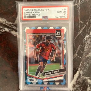 Lamine Yamal 2023 Donruss #54 Optic - Argyle (National) Price 