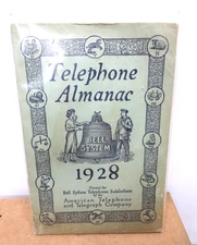 Bell System AT&T Telephone Almanac 1928