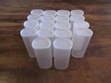 ZESTAW 18 PUSTYCH KRYSZTAŁOWYCH POJEMNIKÓW DO PRZECHOWYWANIA ŚWIATŁA DO RZEMIOSŁA, HOBBIE, SZKOŁY ITP.