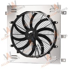 Aluminum Shroud + 16 Fan For Chevy 3100/3600/...