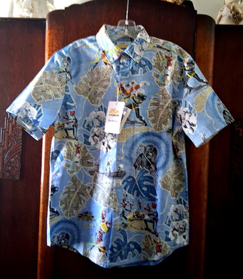 Reyn Spooner Men's '' GO GO KIKAIDA'' NWT TAILORED FIT Surf Button Front Shirts