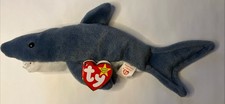Ty Beanie Baby Crunch the Shark January 13, 1996 Original Beanie Baby
