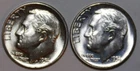 (2) Roosevelt Dimes - 1956D 1956P - #9675D - FREE SHIPPING
