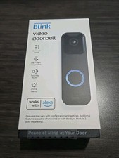   NEW Blink Video Doorbell TwoWay Audio HD Video  Motion  Chime Wireless/Wired