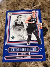 SABRINA IONESCU 2025 Donruss WNBA Franchise Features Blue Press Proof #6 Liberty