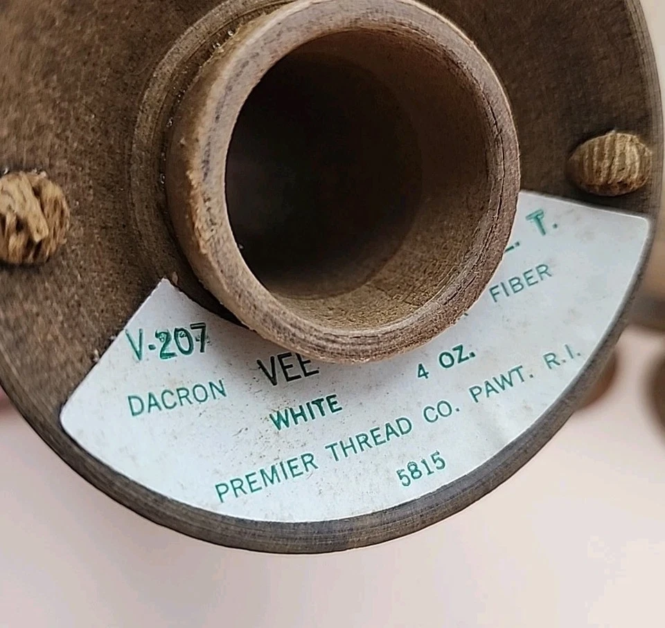 1 Spool - White 1/4lb Dacron Bowstring Material Long Bow String  Made In USA NOS - Image 4 of 4