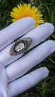 Vintage Ring with a Classic Cameo in Baroque Style, Czech Costume Jewelry
