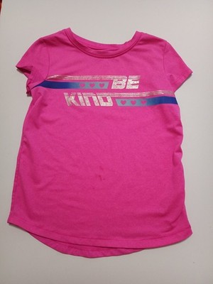 Toddler's Pink & Blue Jumping Beans  Active 5T Be Kind Short Sleeve Graphic Tee