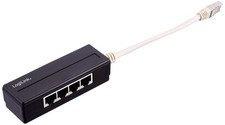 LogiLink MP0032 RJ45 4-Port Splitter Black Si...
