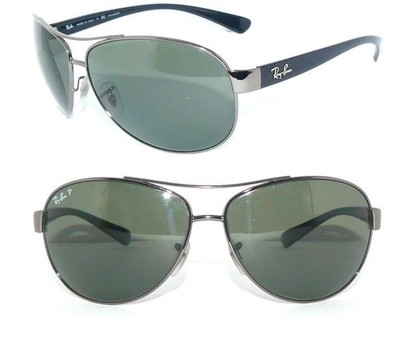 Ray Ban SONNENBRILLE GRAU GRÜN RB 3386 004/9A POLARISIERT 3526 BRILLE 3025 PILOT
