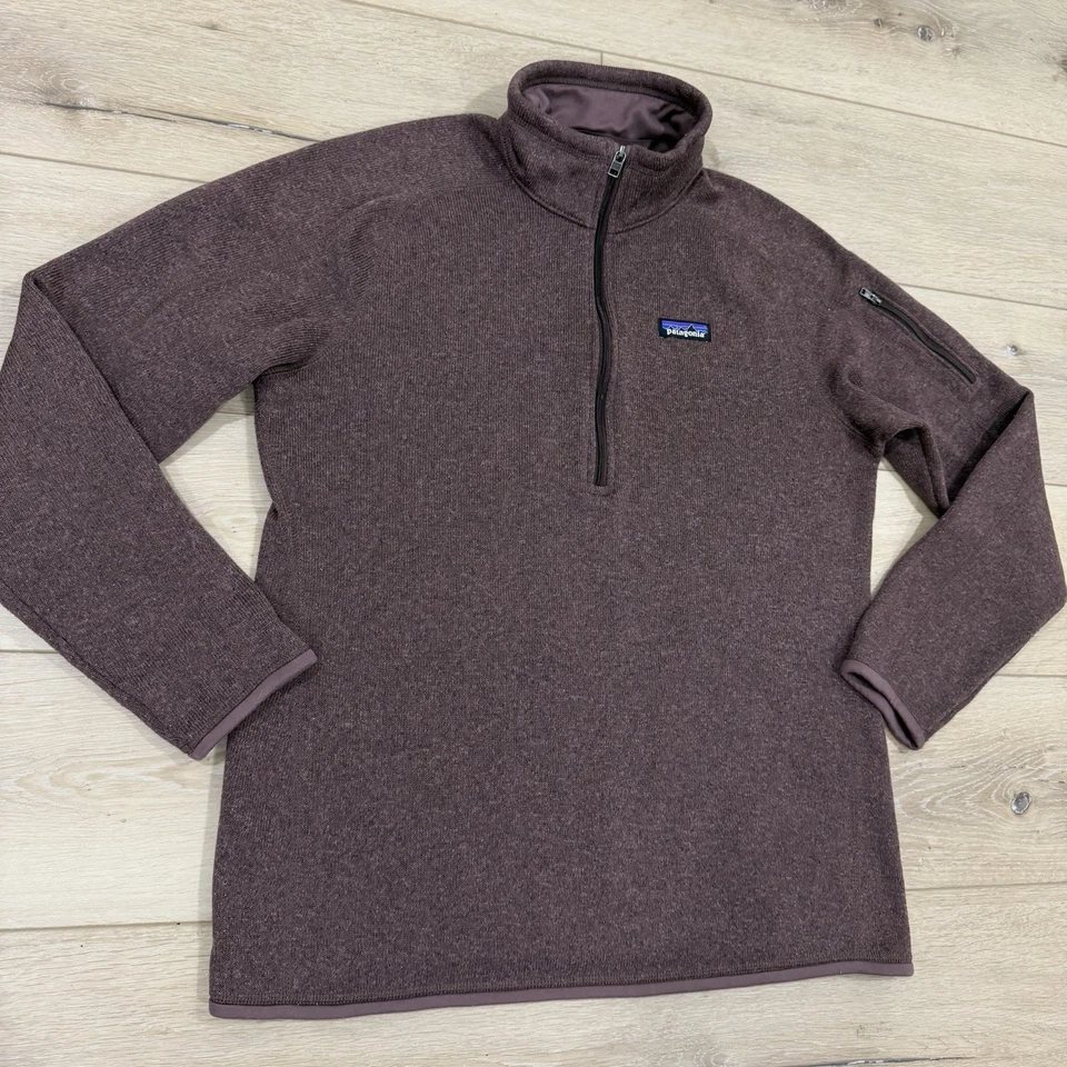 Patagonia Better Suéter 1/4 Cremallera Mujer XL Rosa Oscuro Chaqueta Exterior Foto 4 de 4