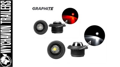 DUNKLE LED Markierungsleuchten rot weiß vorne hinten Markierungsleuchte LKW Anhänger Leuchten 12V