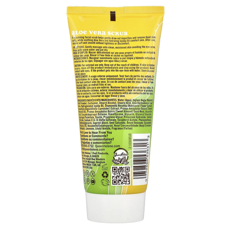 Aloe Vera Scrub, Sensitive Skin, 6 oz (170 g) - Image 2 of 2